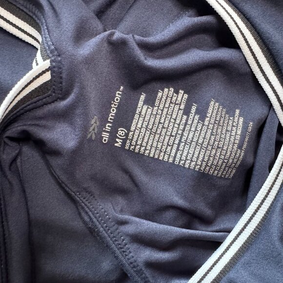 All In Motion Girls Contrast Trim Active Dress Navy Size 8 M | NWOT - Picture 15 of 15